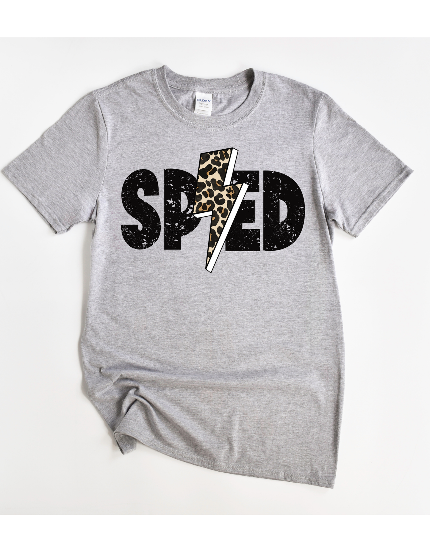 SPED Leopard Bolt Tee