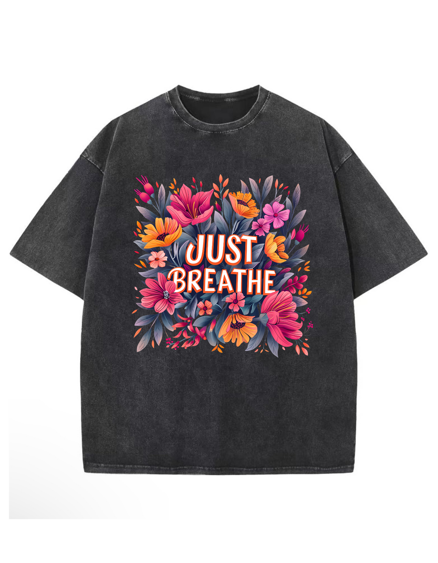 Just Breath Oversized Washed Tee